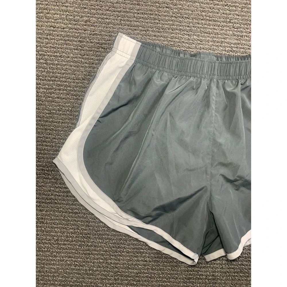 Nike Michigan State Spartans Running Shorts Womens Large Gray NCAA Dri-FIT Lined